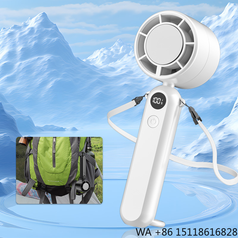 Outdoor Furniture Modern - Turbo Tragbarer Handventilator aus Kunststoff, USB-Aufladbar,