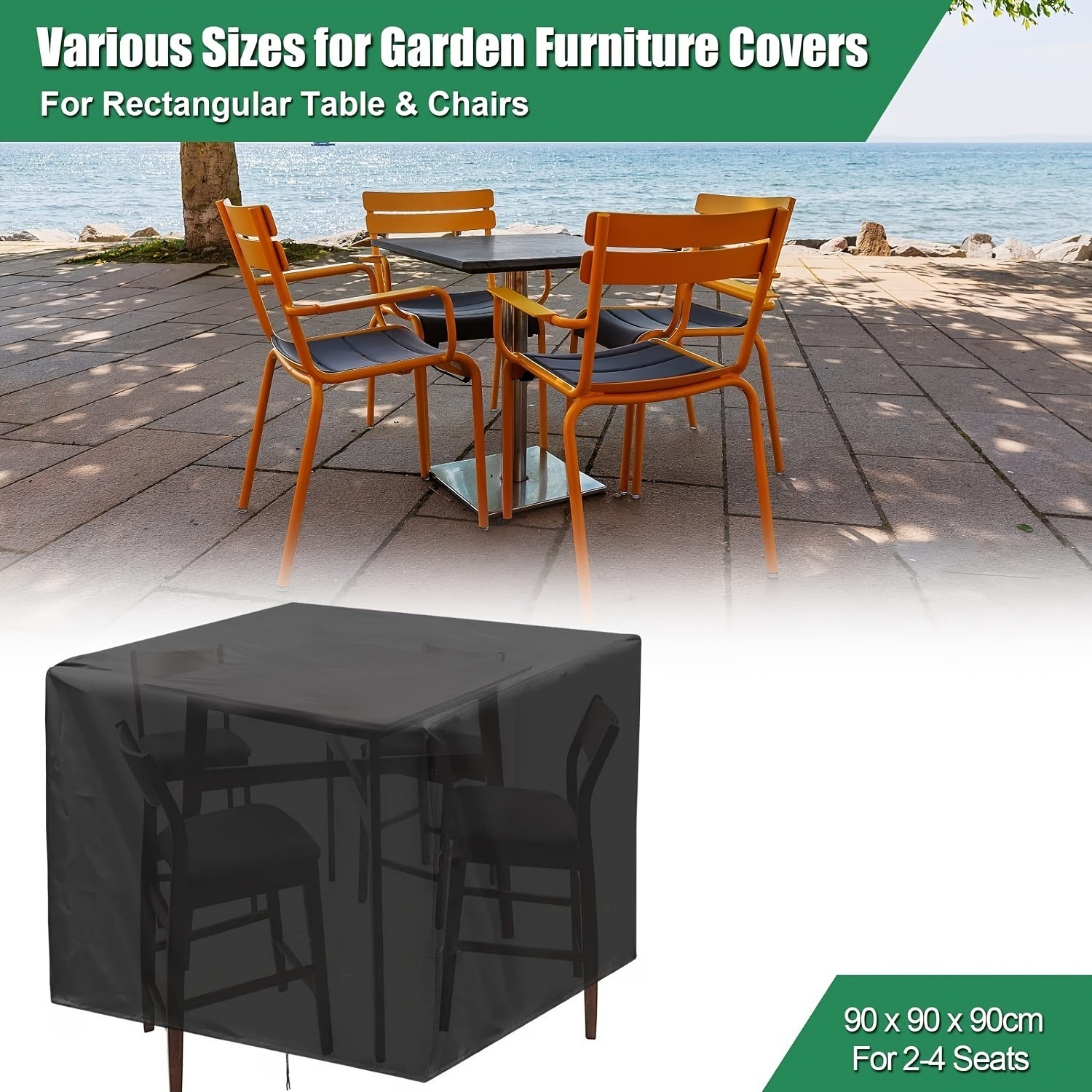 Outdoor Furniture Arhaus - Robuste 210D Outdoor-Gartenmöbelabdeckung - Wasserdichter Schutz