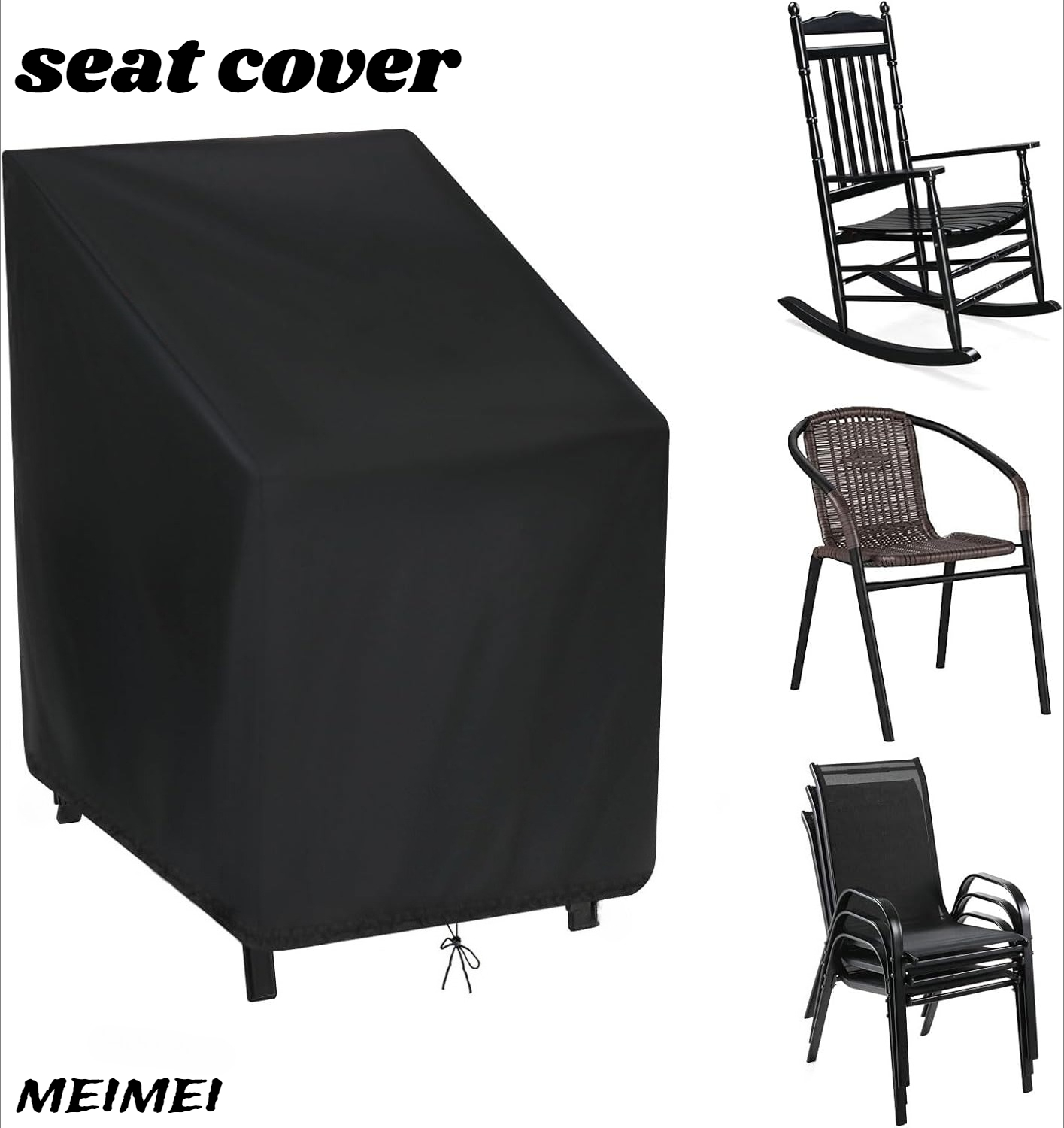 Outdoor Furniture Sofa - Staubschutz für gestapelte Stuhl-Aufbewahrungstasche, Gartenmöbel-Schutz für