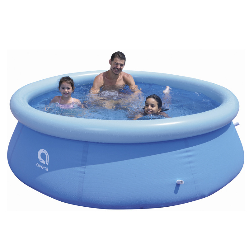 Inflatable Hot Tub - Runder Aufblasbarer Rahmenpool Langlebiges PVC Faltbar