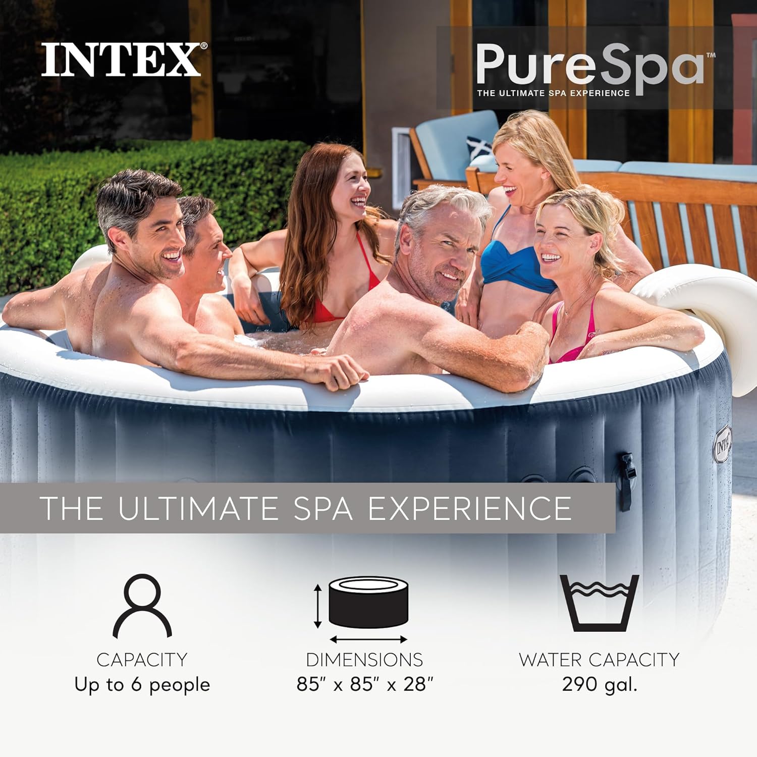 PureSpa Plus 6-Personen Runder – Inflatable Hot Tub Bewertung und Preis