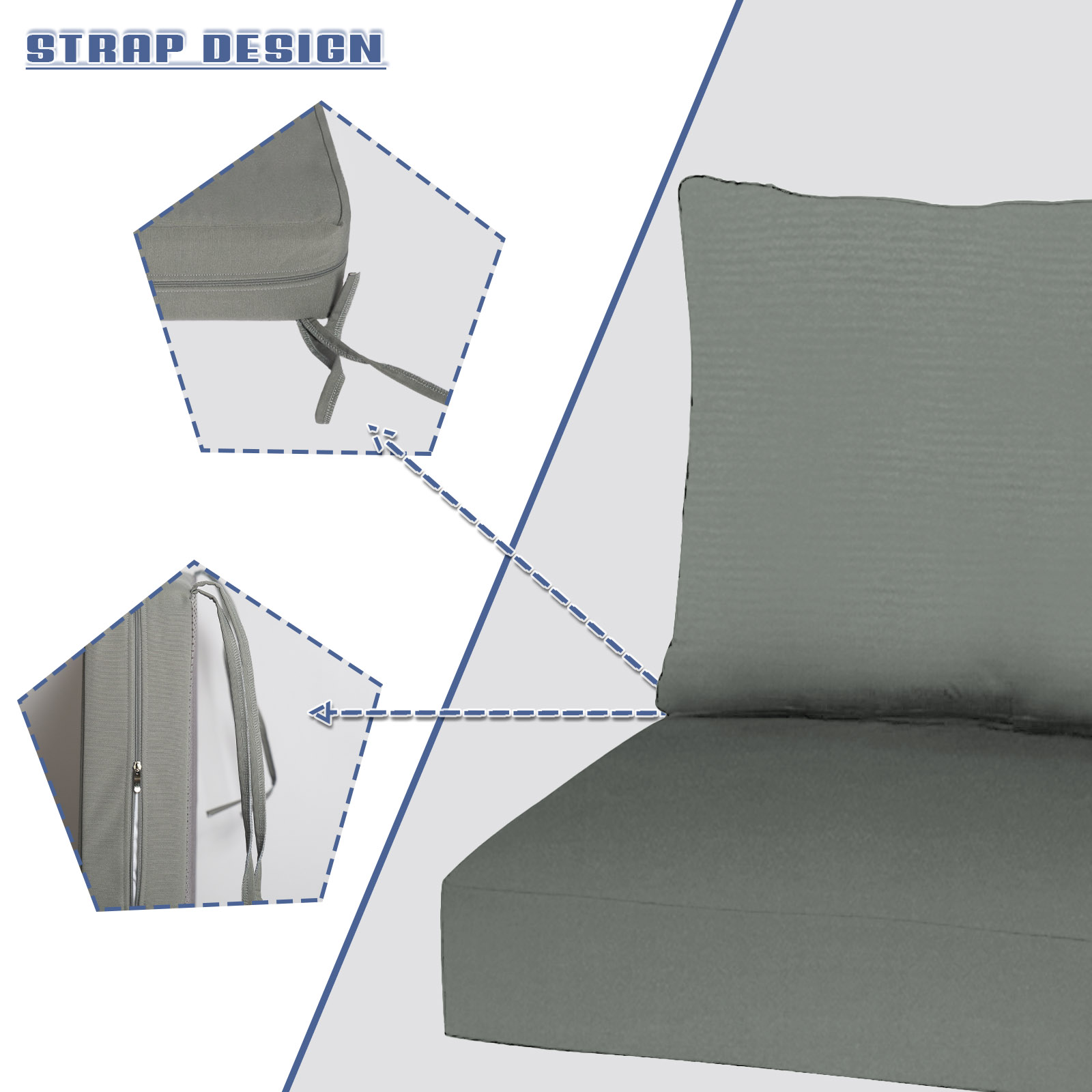 Benutzerdefinierte Sitz- und R – Outdoor Furniture Upholstery Bewertung und Preis