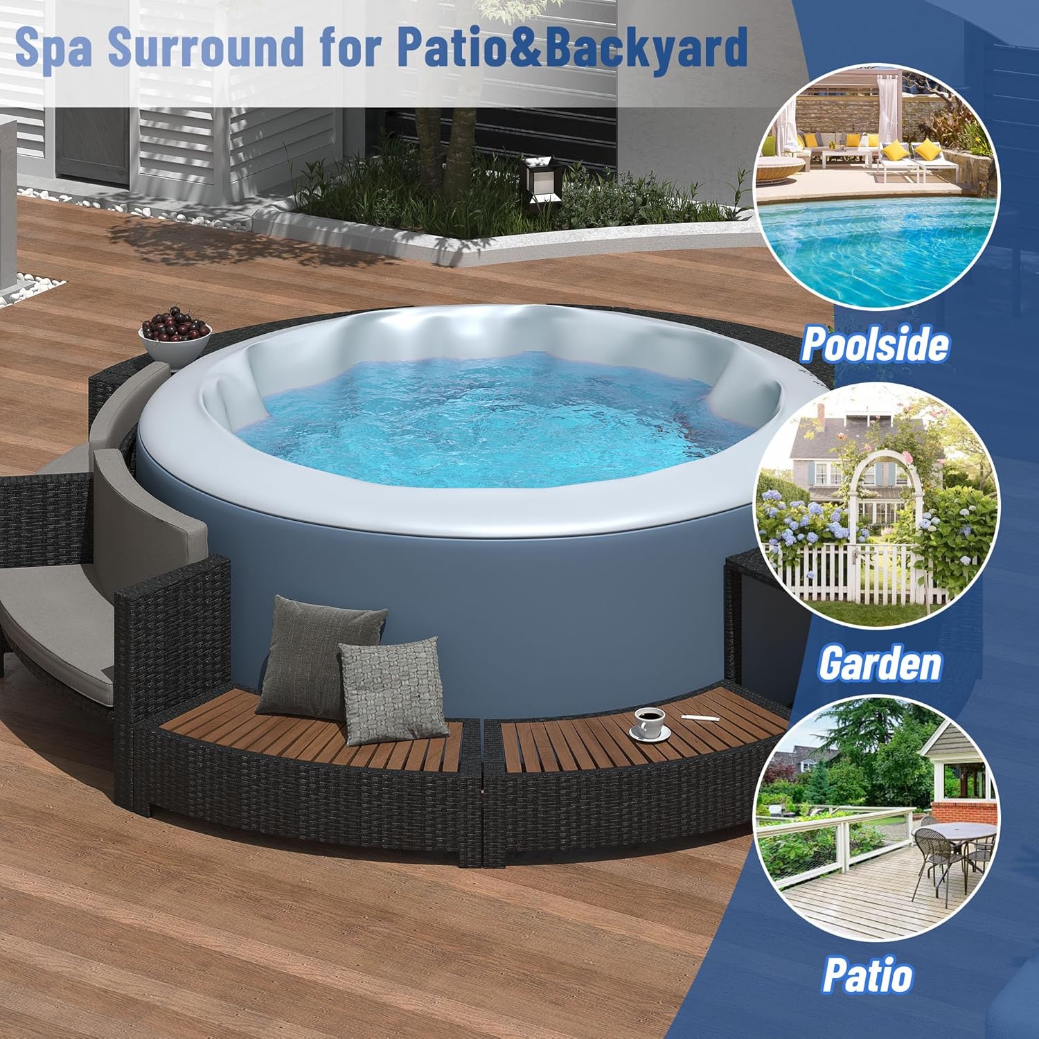 Rattan-Gartenmöbel-Set mit Sta – Outdoor Furniture Grey Bewertung und Preis