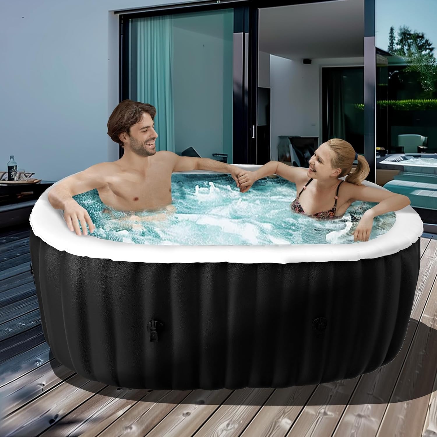 75×47×25 Zoll Ovaler Aufblasba – Inflatable Hot Tub Bewertung und Preis