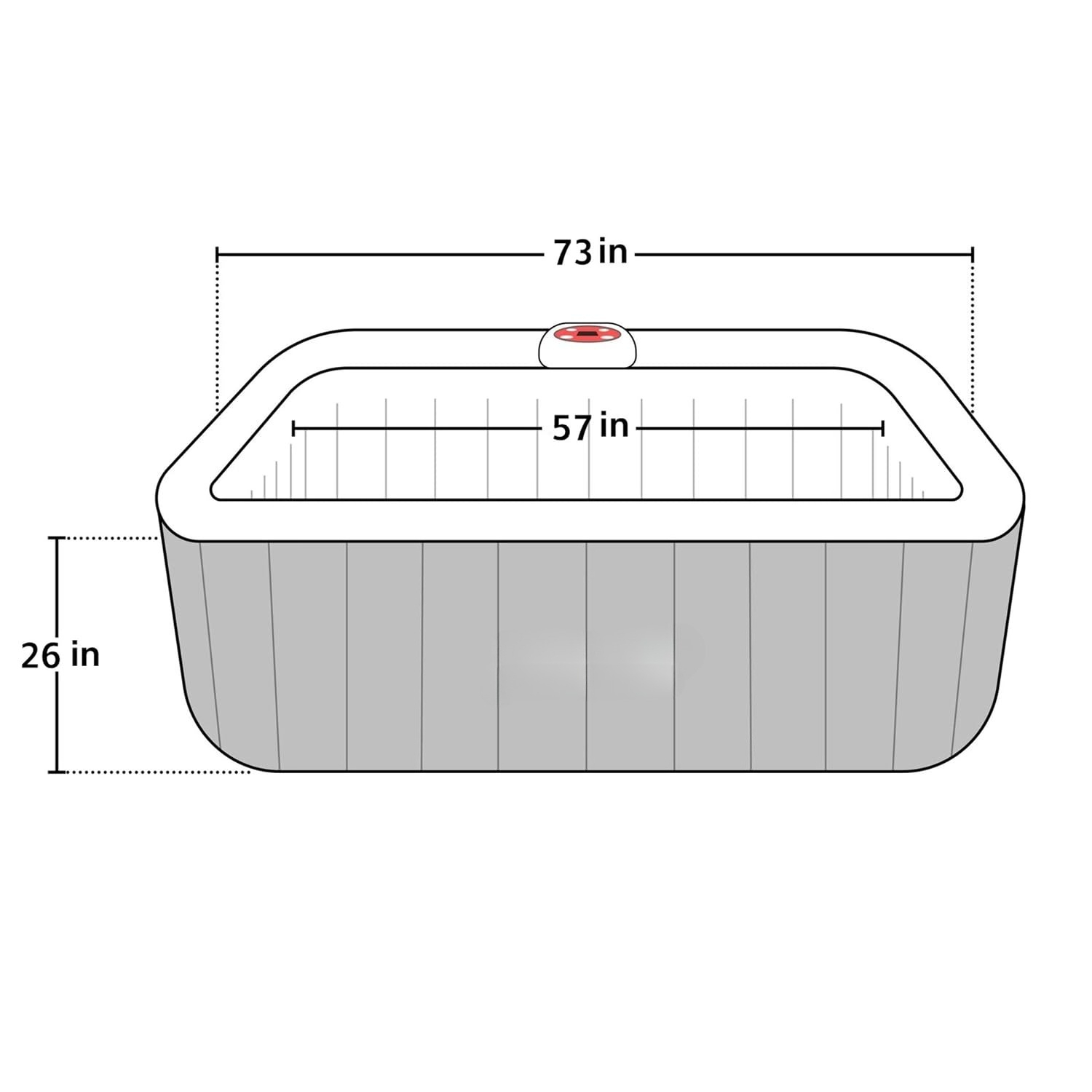 Tragbarer Aufblasbarer Whirlpo – Inflatable Hot Tub Bewertung und Preis