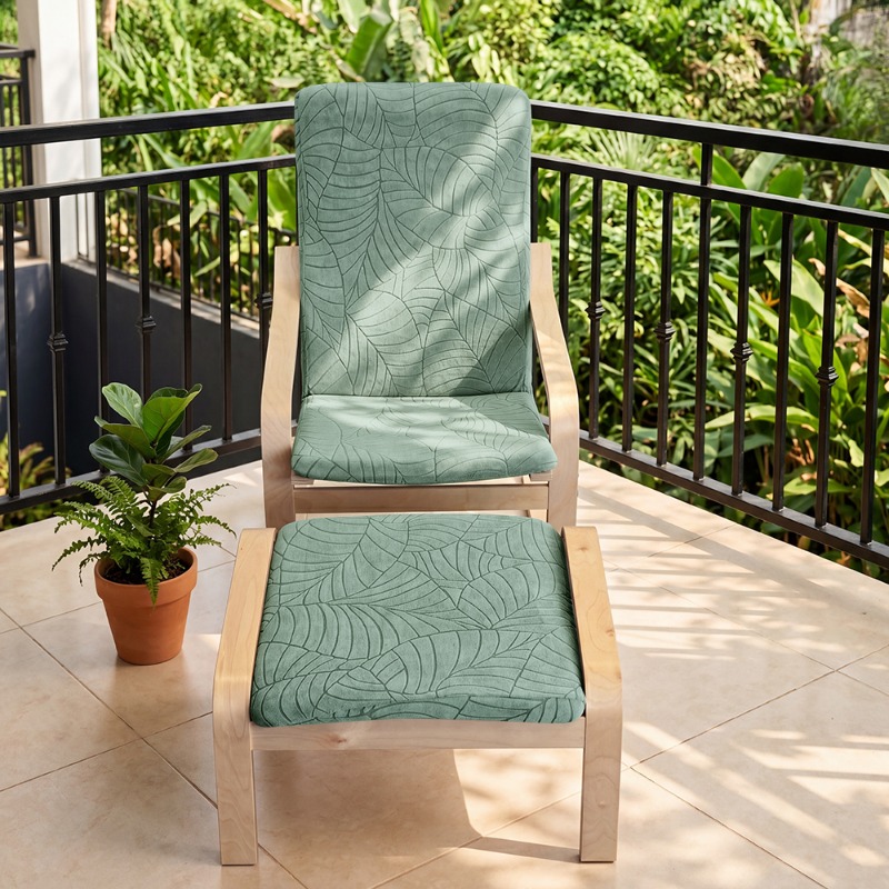 1 Set Elastischer Holzstuhlbez – Outdoor Furniture Upholstery Bewertung und Preis