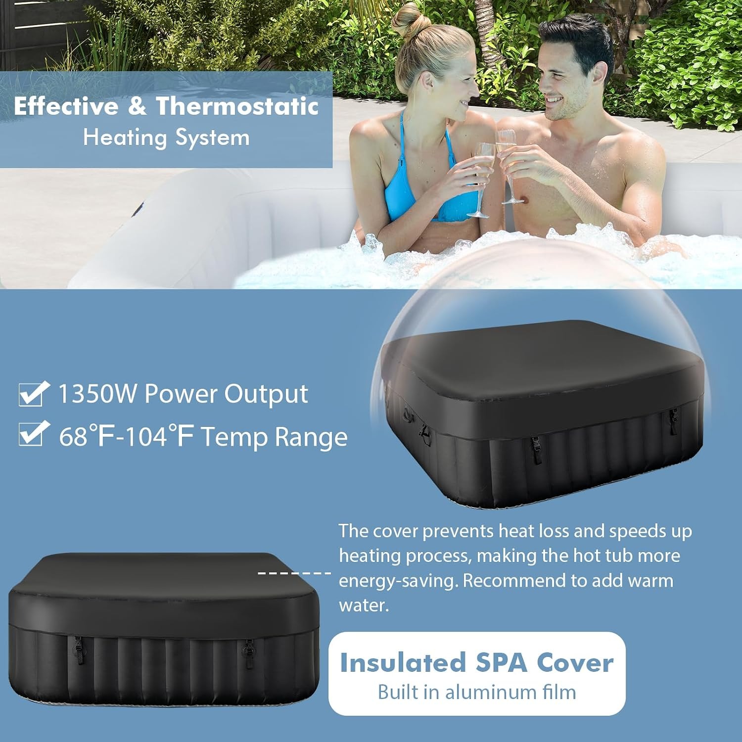 Aufblasbarer Whirlpool, 130 Lu – Inflatable Hot Tub Bewertung und Preis