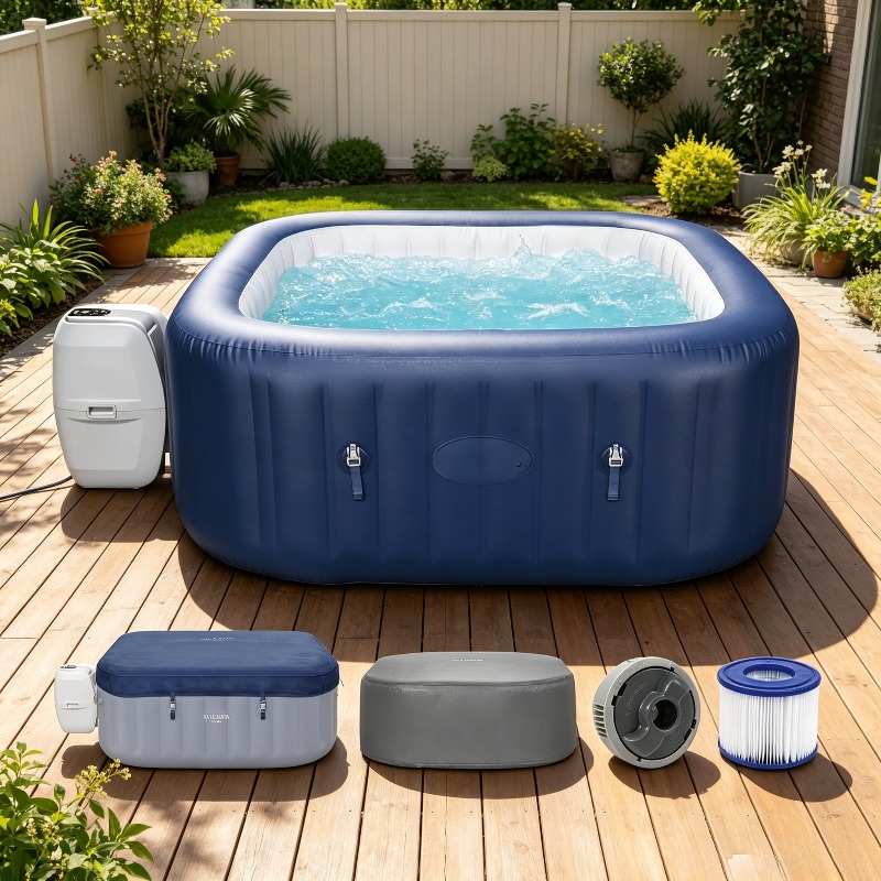 SaluSpa AirJet 4 bis 6 Persone – Inflatable Hot Tub Bewertung und Preis