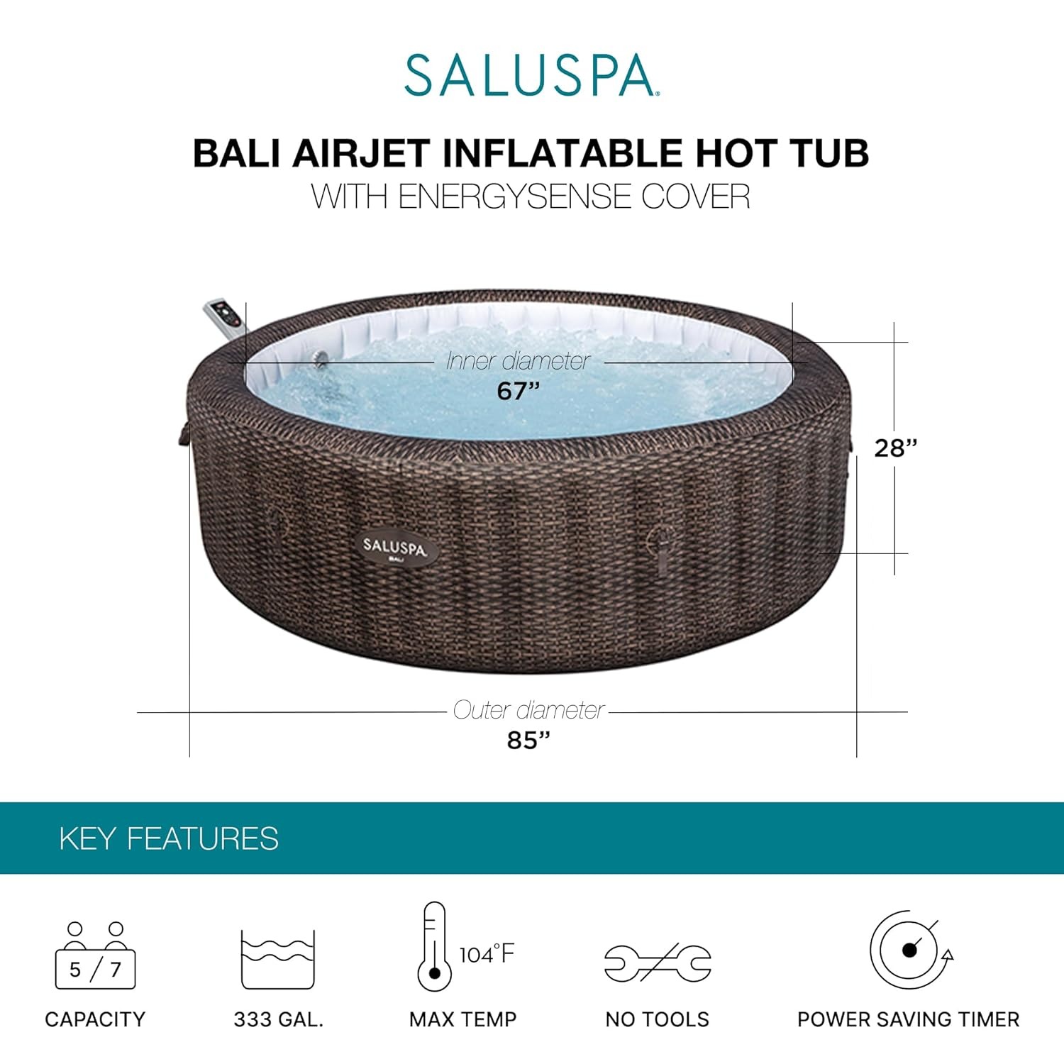Runder Aufblasbarer Whirlpool  – Inflatable Hot Tub Bewertung und Preis