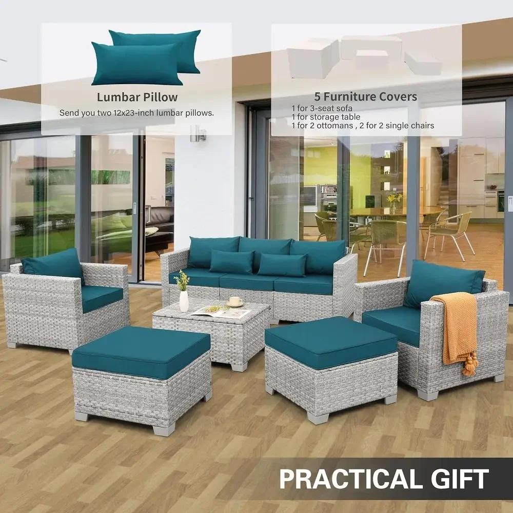 6-teiliges Outdoor-Gartenmöbel – Outdoor Furniture Grey Bewertung und Preis