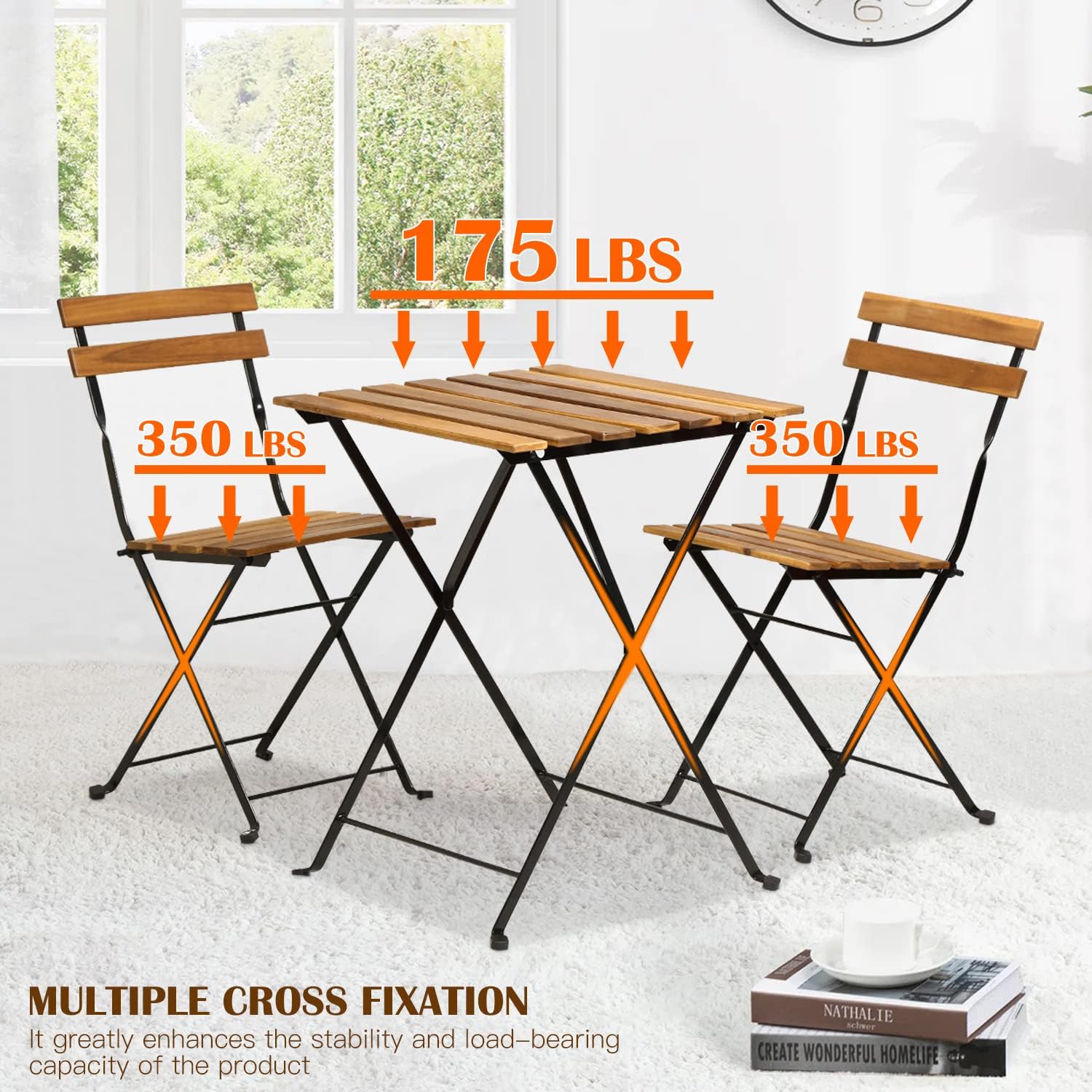 3-teiliges klappbares Bistro-S – Outdoor Furniture Sofa Bewertung und Preis