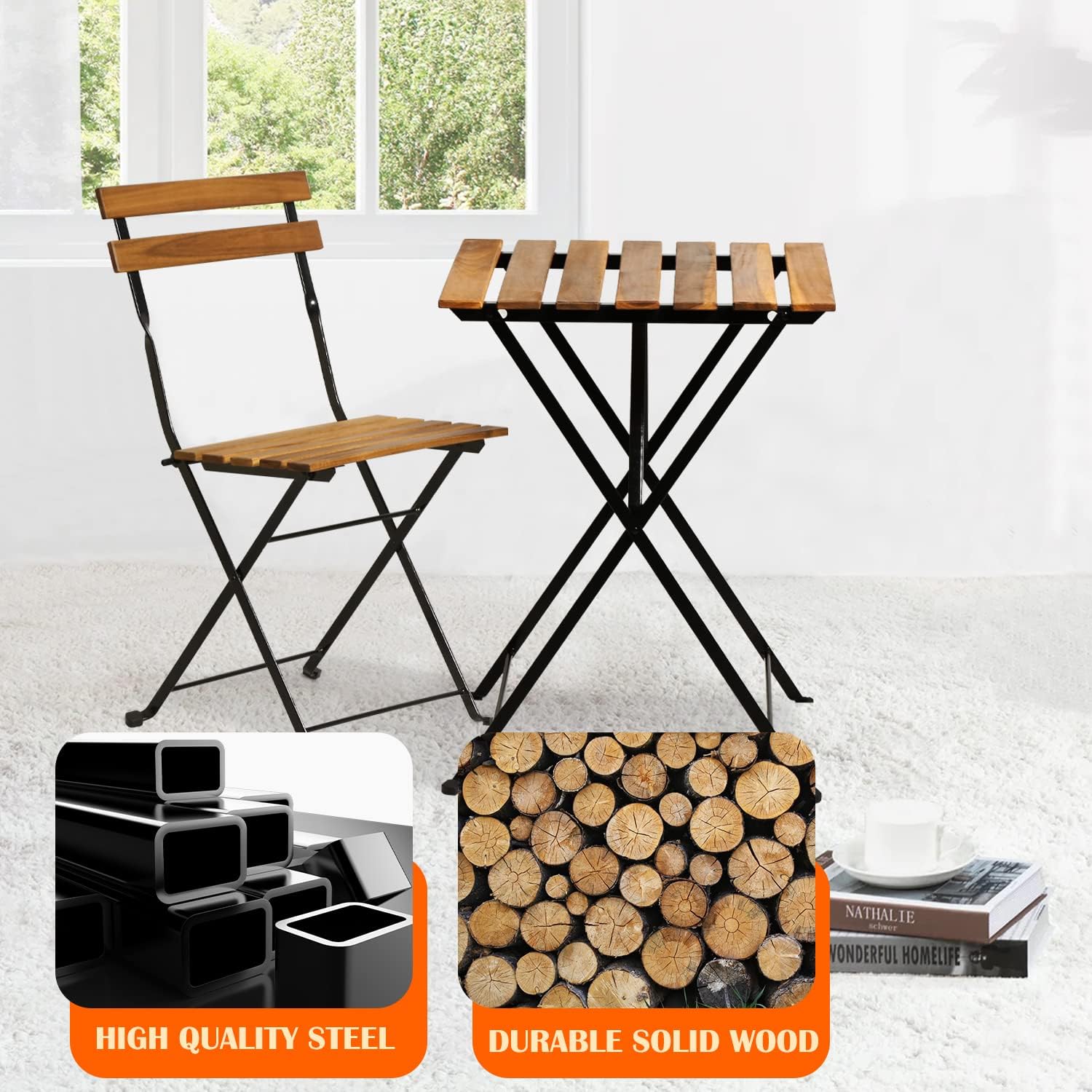 3-teiliges klappbares Bistro-S – Outdoor Furniture Sofa Bewertung und Preis