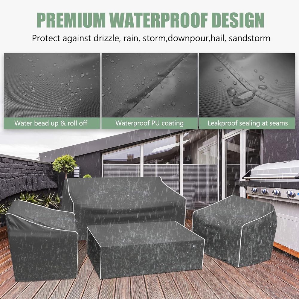 Gartenmöbel-Abdeckungen, 4-tei – Outdoor Furniture Table Bewertung und Preis