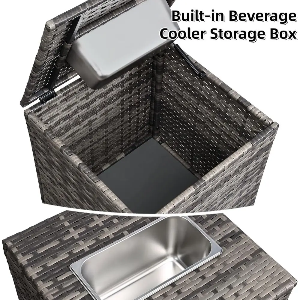 4-teiliges Gartenmöbel-Set mit – Outdoor Furniture Grey Bewertung und Preis