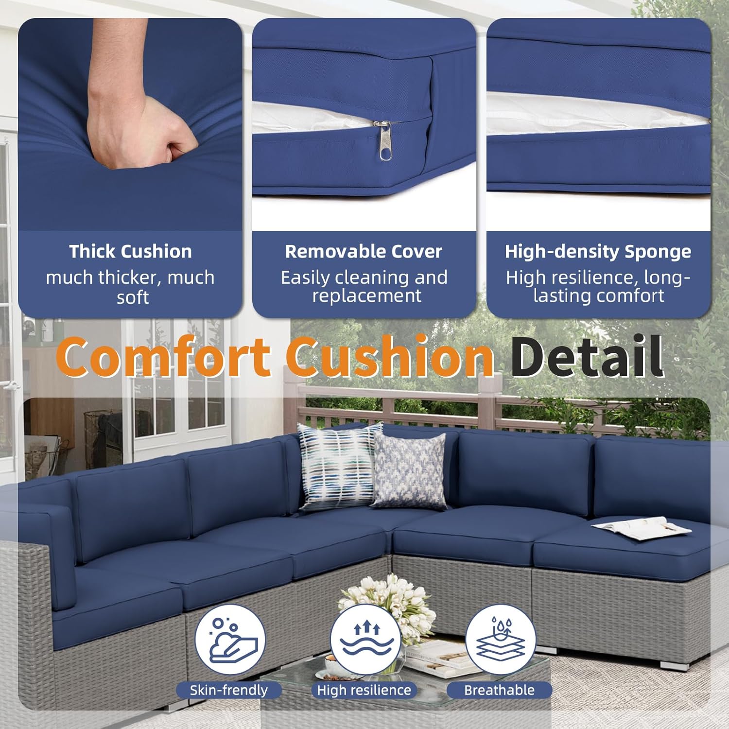 7-teiliges Outdoor-Gartenmöbel – Outdoor Furniture Grey Bewertung und Preis