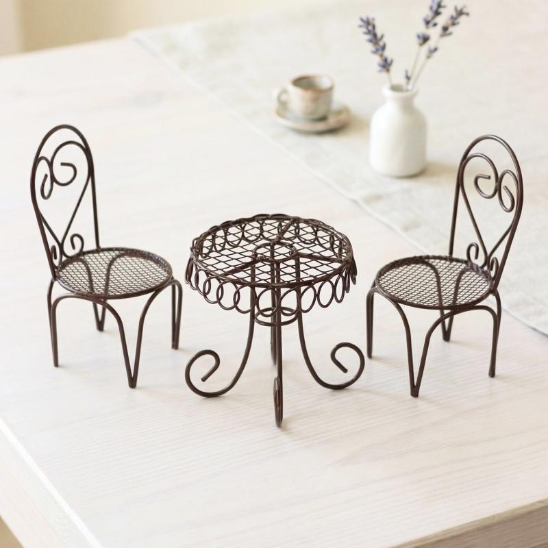 1/3-teiliges Puppenhaus-Garten – Outdoor Furniture Table Bewertung und Preis