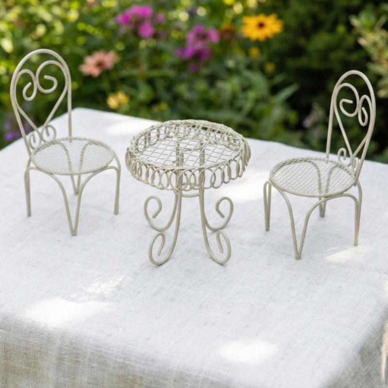 1/3-teiliges Puppenhaus-Garten – Outdoor Furniture Table Bewertung und Preis