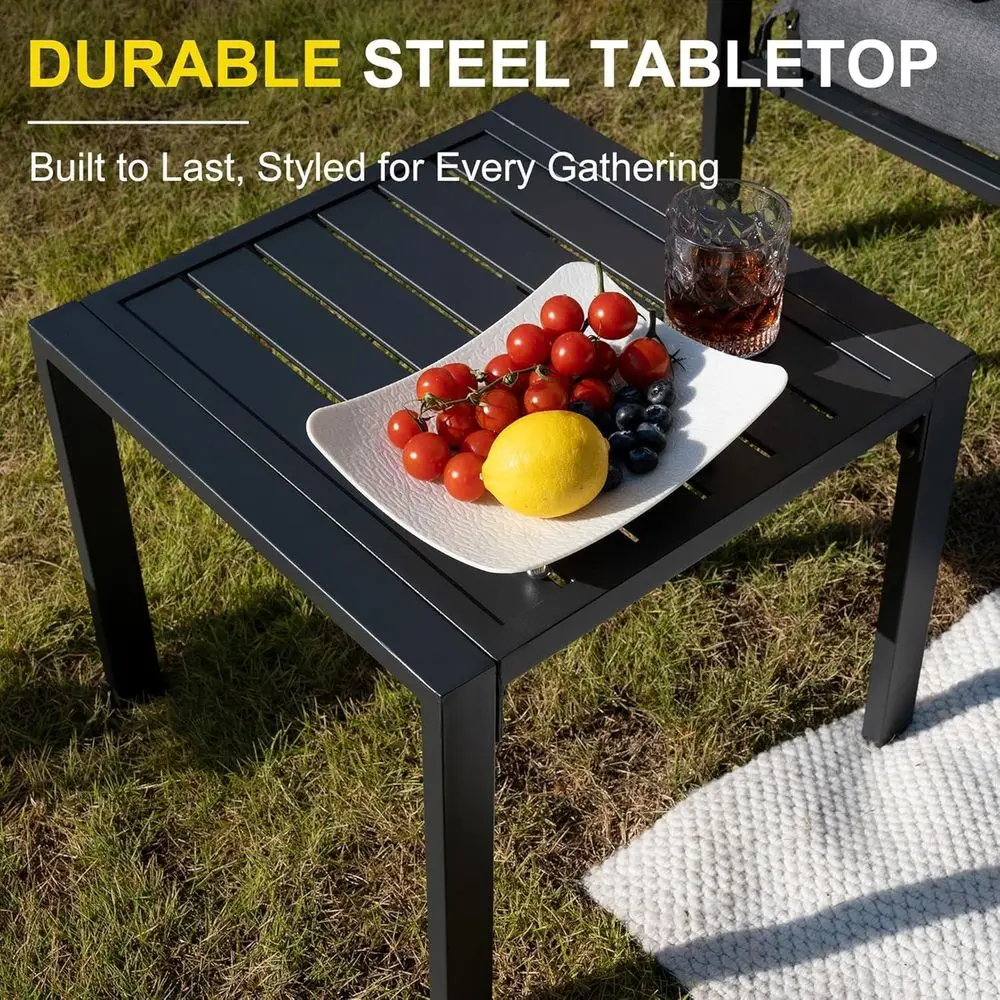 5-teiliges Outdoor-Gartenmöbel – Outdoor Furniture Grey Bewertung und Preis