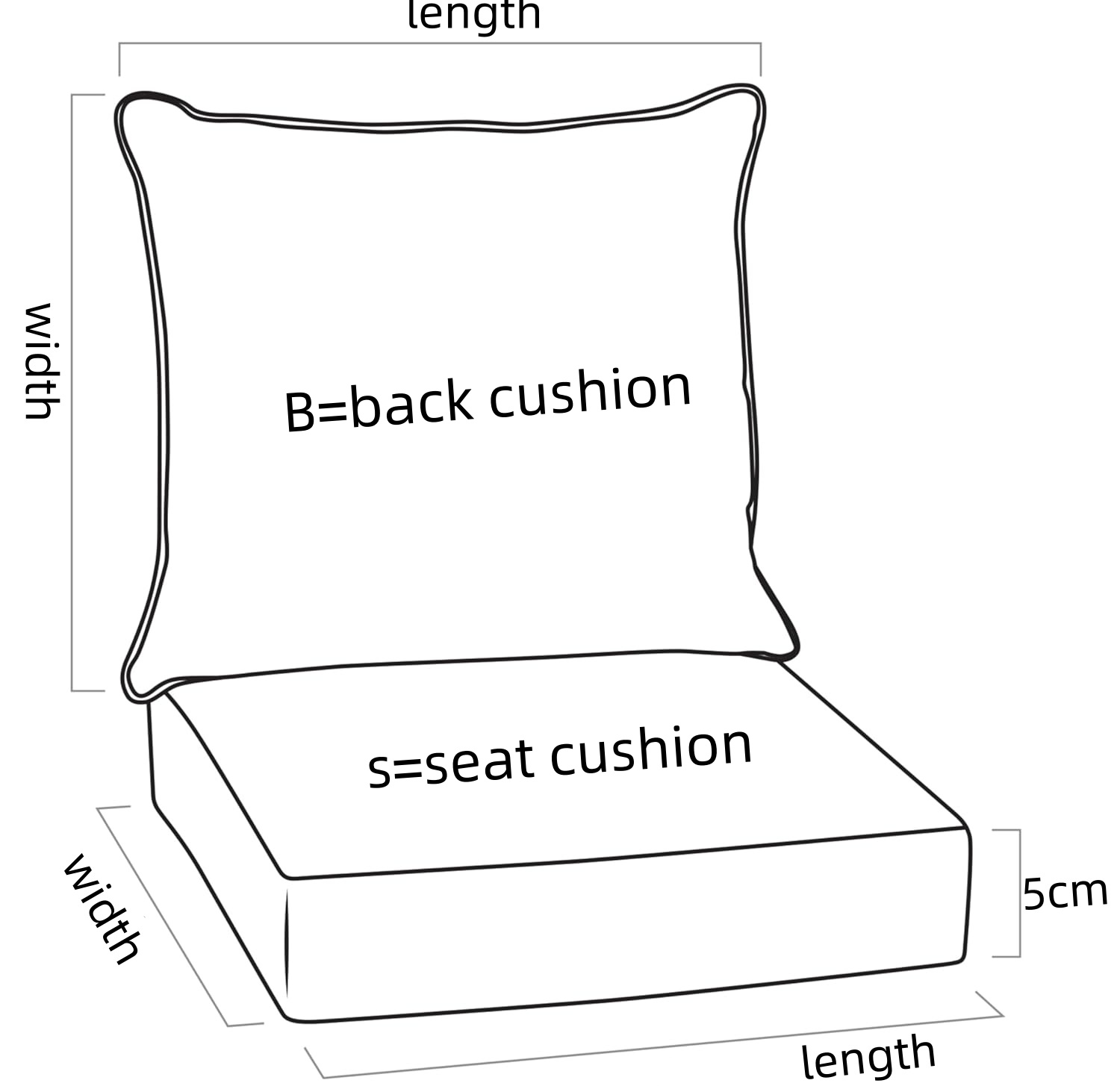 Maßgeschneidertes Sitz-/Rücken – Outdoor Furniture Upholstery Bewertung und Preis