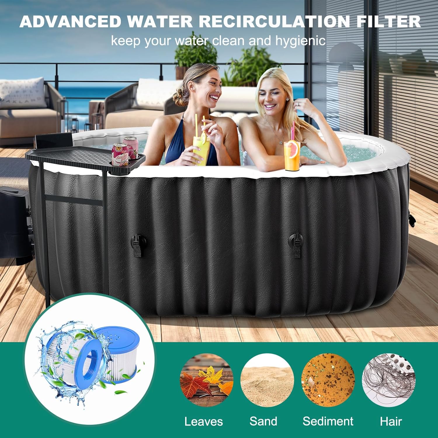 Aufblasbarer Whirlpool, 1-2 Pe – Inflatable Hot Tub Bewertung und Preis